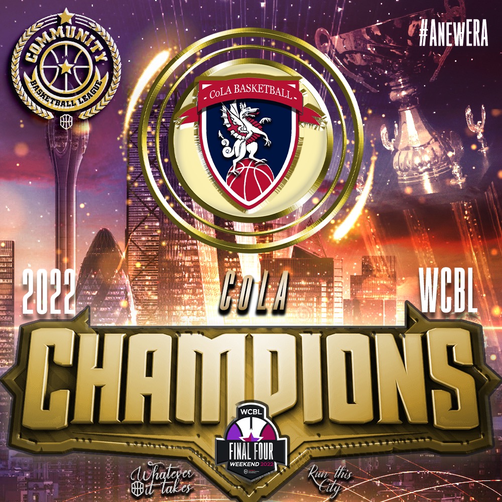 WCBL CHAMPIONS - CoLA SOUTHWARK PRIDE
